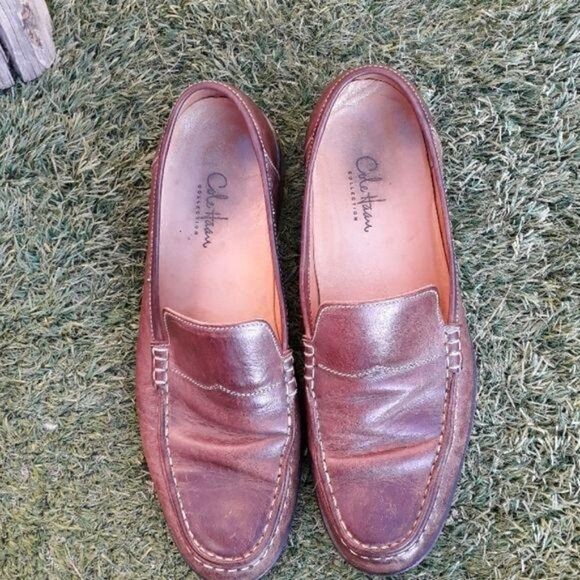 Cole Haan Collection Penny Loafer Leather Slide On Brown Contrast Stitching 8.5 - Picture 3 of 8